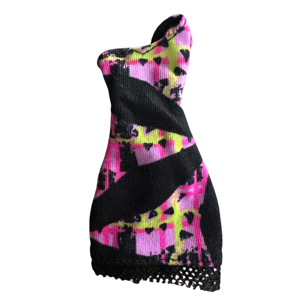 Monster High - Venus McFlytrap - Music Festival - Black & Pink Strap Dress Only